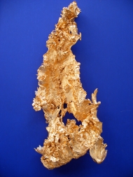 Simulated Giant Quartz and Gold Crystals